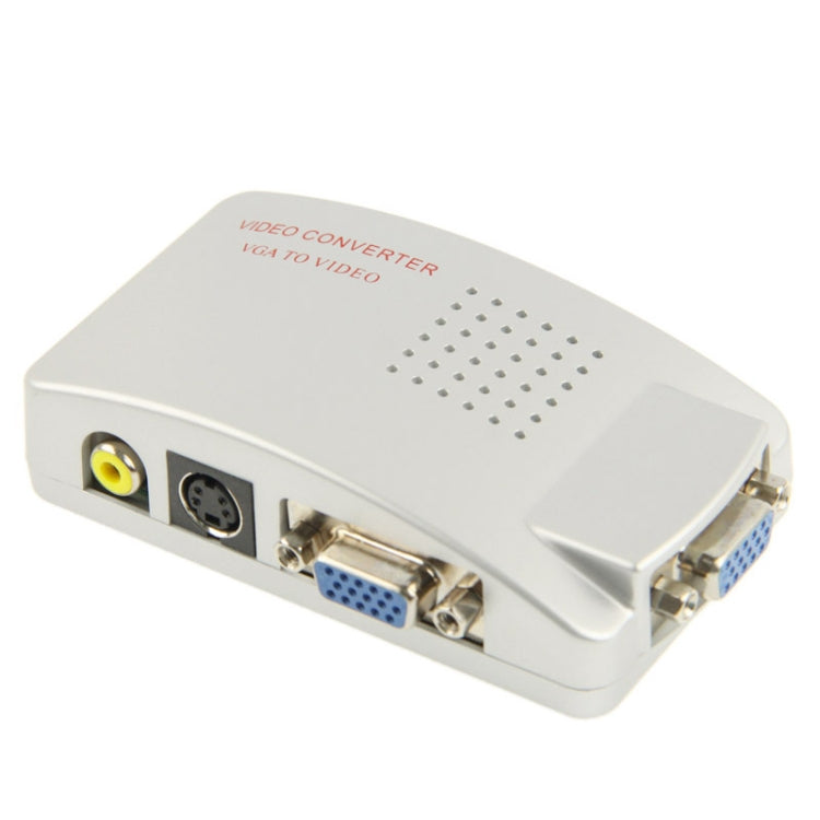 High Resolution VGA Video Conversion VGA to Video S-Video / PC to TV (VGA to AV ) Converter Box - Cable by PMC Jewellery | Online Shopping South Africa | PMC Jewellery | Buy Now Pay Later Mobicred