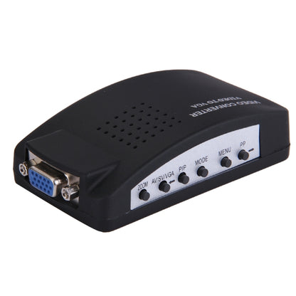 BNC / S-Video to VGA Video Converter(UK Plug) - Video Converter by PMC Jewellery | Online Shopping South Africa | PMC Jewellery | Buy Now Pay Later Mobicred