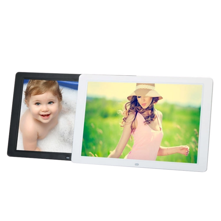 15 inch 1280 x 800 16:9 LED Widescreen Suspensibility Digital Photo Frame with Holder & Remote Control, Support SD / MicroSD / MMC / MS / XD / USB Flash Disk(White) - 11-15 inch by PMC Jewellery | Online Shopping South Africa | PMC Jewellery | Buy Now Pay Later Mobicred