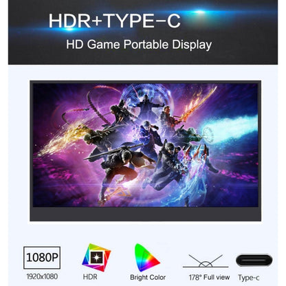 HSD-1330X 13.3 inch 1080P HD Gaming Portable Narrow Side Display - 11-15 inch by PMC Jewellery | Online Shopping South Africa | PMC Jewellery | Buy Now Pay Later Mobicred