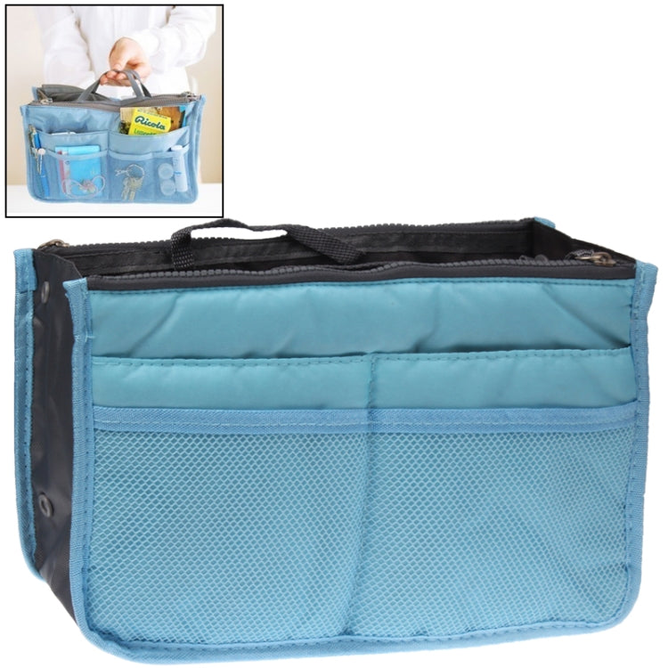 Thicken Portable Multi-function Double Zipper Cosmetic Bag, Storage Bag in Bag (Blue) - Storage Bags by PMC Jewellery | Online Shopping South Africa | PMC Jewellery | Buy Now Pay Later Mobicred