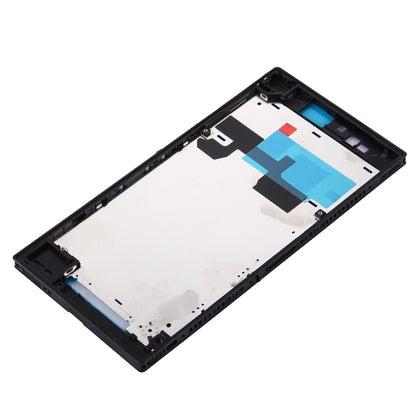 Front Housing LCD Frame Bezel Plate for Sony Xperia Z Ultra / XL39h / C6802(Black) - Frame Bezel Plate by PMC Jewellery | Online Shopping South Africa | PMC Jewellery | Buy Now Pay Later Mobicred