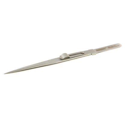 JAKEMY JM-T9-11 Adjustable Straight Tweezers(Silver) - Tweezers by JAKEMY | Online Shopping South Africa | PMC Jewellery