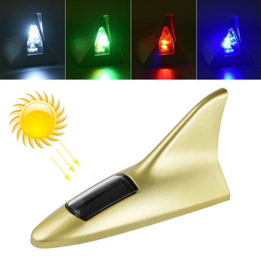 Solar Shark Fin High-positioned Alarm Light(Gold) - Warning Lights by PMC Jewellery | Online Shopping South Africa | PMC Jewellery | Buy Now Pay Later Mobicred