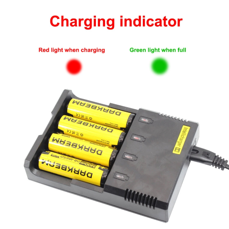 Universal Lithium Battery Charger for 26650 / 22650 / 18650 / 17670 / 18490 / 17500 / 17335 / 16340 / 14500 / 10440 (100V - 240V)(Black) - Charger & Converter by PMC Jewellery | Online Shopping South Africa | PMC Jewellery | Buy Now Pay Later Mobicred