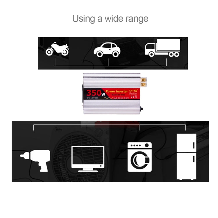 SUVPR DY-8105 350W DC 12V to AC 220V Car Power Inverter with 500mA USB Port & Universal Power Socket - Others by SUVPR | Online Shopping South Africa | PMC Jewellery | Buy Now Pay Later Mobicred