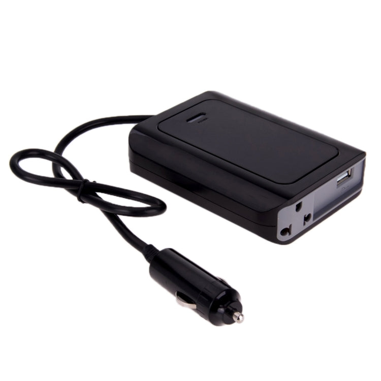 DY-200N, 200W DC 12V to AC Car Power Inverter with 500mA USB Port & EU / US Power Socket(Black) - Others by PMC Jewellery | Online Shopping South Africa | PMC Jewellery | Buy Now Pay Later Mobicred
