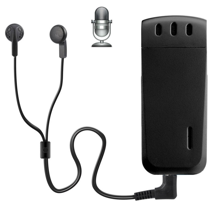 WR-16 Mini Professional 8GB Digital Voice Recorder with Belt Clip, Support WAV Recording Format(Black) -  by PMC Jewellery | Online Shopping South Africa | PMC Jewellery | Buy Now Pay Later Mobicred