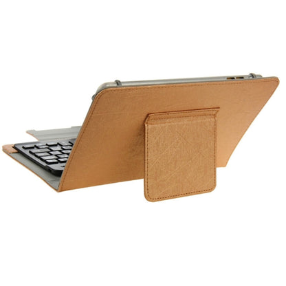 Universal Leather Tablet Case with Separable Bluetooth Keyboard and Holder for 7 inch Tablet PC(Brown) - Universal Keyboard by PMC Jewellery | Online Shopping South Africa | PMC Jewellery