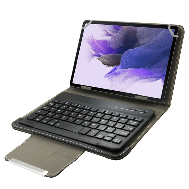 Universal Leather Tablet Case with Separable Bluetooth Keyboard and Holder for 10.1 inch Tablet PC(Black) - Universal Keyboard by PMC Jewellery | Online Shopping South Africa | PMC Jewellery