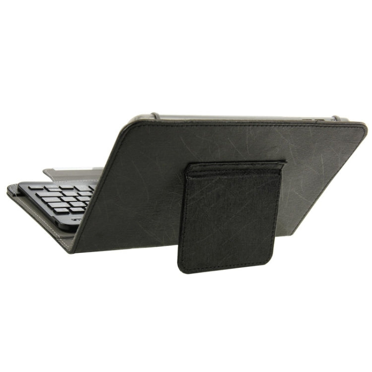 Universal Leather Tablet Case with Separable Bluetooth Keyboard and Holder for 10.1 inch Tablet PC(Black) - Universal Keyboard by PMC Jewellery | Online Shopping South Africa | PMC Jewellery