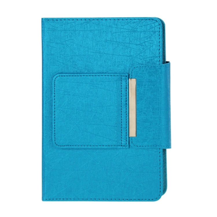 Universal Leather Tablet Case with Separable Bluetooth Keyboard and Holder for 10.1 inch Tablet PC(Blue) - Universal Keyboard by PMC Jewellery | Online Shopping South Africa | PMC Jewellery