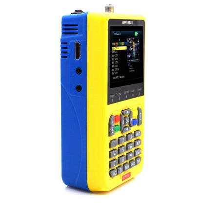 iBRAVEBOX V8 Finder Digital Satellite Signal Finder Meter, 3.5 Inch LCD Colour Screen, Support DVB Compliant & Live FTA, US Plug(Yellow) - Satellite Finder by PMC Jewellery | Online Shopping South Africa | PMC Jewellery | Buy Now Pay Later Mobicred