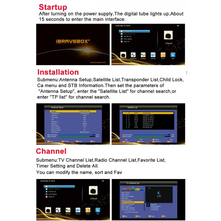 iBRAVEBOX V8 MAGIC Digital Satellite Signal Finder Meter, Support H.265+DVB-S/S2 & IPTV, US Plug - Satellite Finder by PMC Jewellery | Online Shopping South Africa | PMC Jewellery | Buy Now Pay Later Mobicred