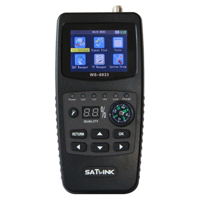 SATLINK WS6933 Portable Digital Satellite Finder Meter, 2.1 inch LCD Colour Screen, DVB-S2/S Signal Pointer(US Plug) - Satellite Finder by PMC Jewellery | Online Shopping South Africa | PMC Jewellery | Buy Now Pay Later Mobicred