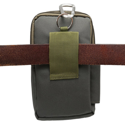 7 inch and Below Universal Polyester Men Vertical Style Case Waist Bag with Belt Hole & Climbing Buckle, For iPhone, Samsung, Sony, Huawei, Meizu, Lenovo, ASUS, Oneplus, Xiaomi, Cubot, Ulefone, Letv, DOOGEE, Vkworld, and other (Army Green) - More iPhone Cases by PMC Jewellery | Online Shopping South Africa | PMC Jewellery | Buy Now Pay Later Mobicred