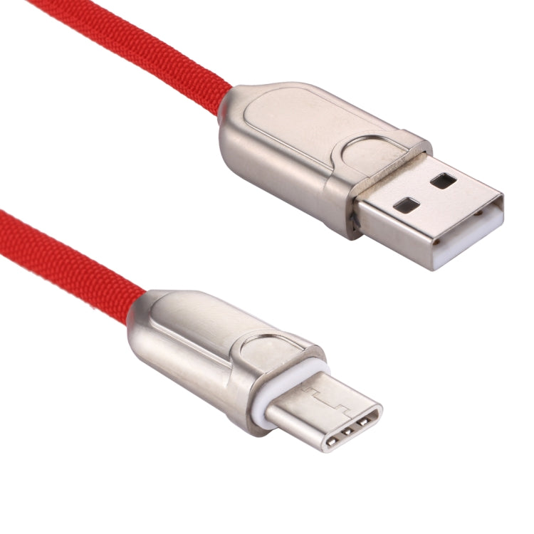 1m 2A USB-C / Type-C to USB 2.0 Data Sync Quick Charger Cable(Red) - USB-C & Type-C Cable by PMC Jewellery | Online Shopping South Africa | PMC Jewellery | Buy Now Pay Later Mobicred