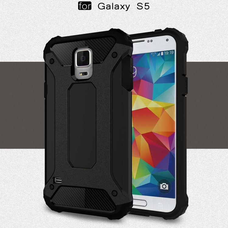 For Galaxy S5 / G900 Tough Armor TPU + PC Combination Case(Black) - Galaxy Phone Cases by PMC Jewellery | Online Shopping South Africa | PMC Jewellery