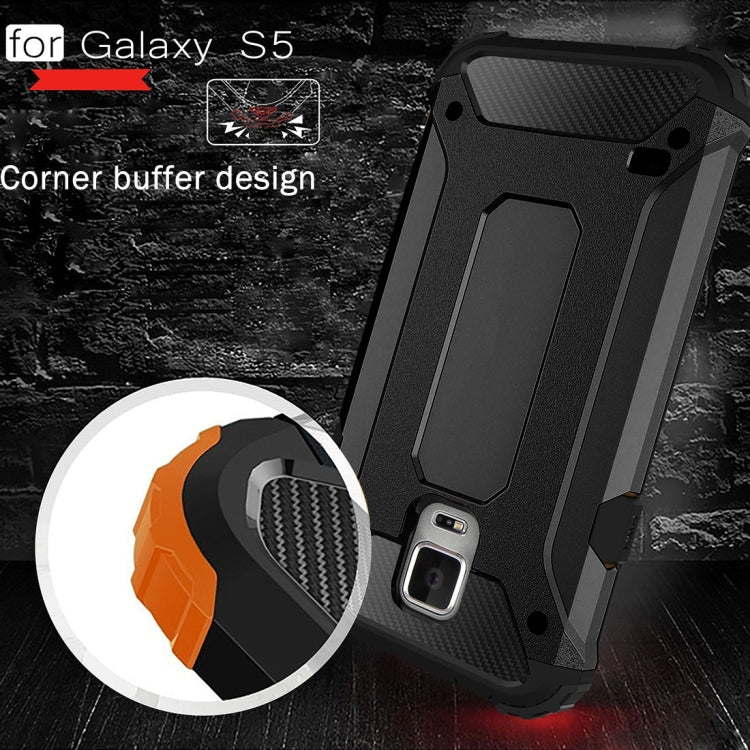 For Galaxy S5 / G900 Tough Armor TPU + PC Combination Case(Black) - Galaxy Phone Cases by PMC Jewellery | Online Shopping South Africa | PMC Jewellery