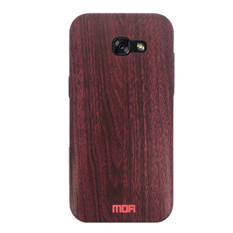 MOFI for Galaxy A3 (2017) Wood Texture TPU Protective Back Cover Case(Red) - Galaxy Phone Cases by MOFI | Online Shopping South Africa | PMC Jewellery