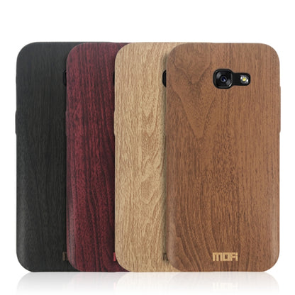 MOFI for Galaxy A3 (2017) Wood Texture TPU Protective Back Cover Case(Red) - Galaxy Phone Cases by MOFI | Online Shopping South Africa | PMC Jewellery