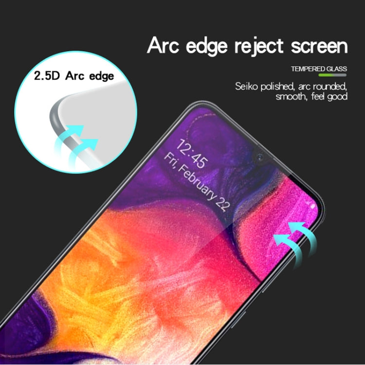 MOFI 9H 2.5D Full Screen Tempered Glass Film for Galaxy A50 (Black) - Galaxy Tempered Glass by MOFI | Online Shopping South Africa | PMC Jewellery