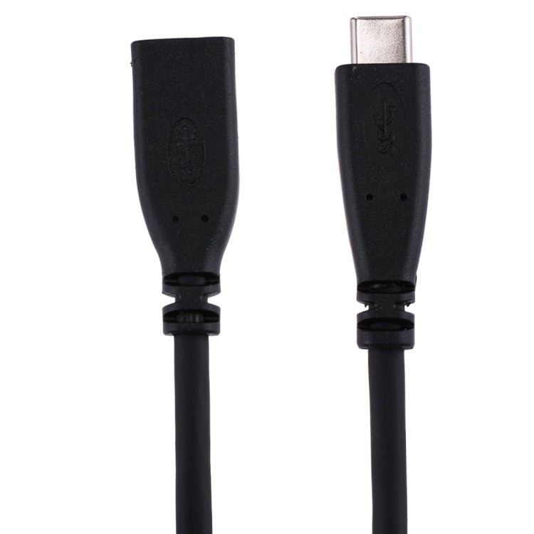 50cm USB-C / Type-C 3.1 Male to USB-C / Type-C Female Connector Adapter Cable(Black) - USB-C & Type-C Cable by PMC Jewellery | Online Shopping South Africa | PMC Jewellery | Buy Now Pay Later Mobicred