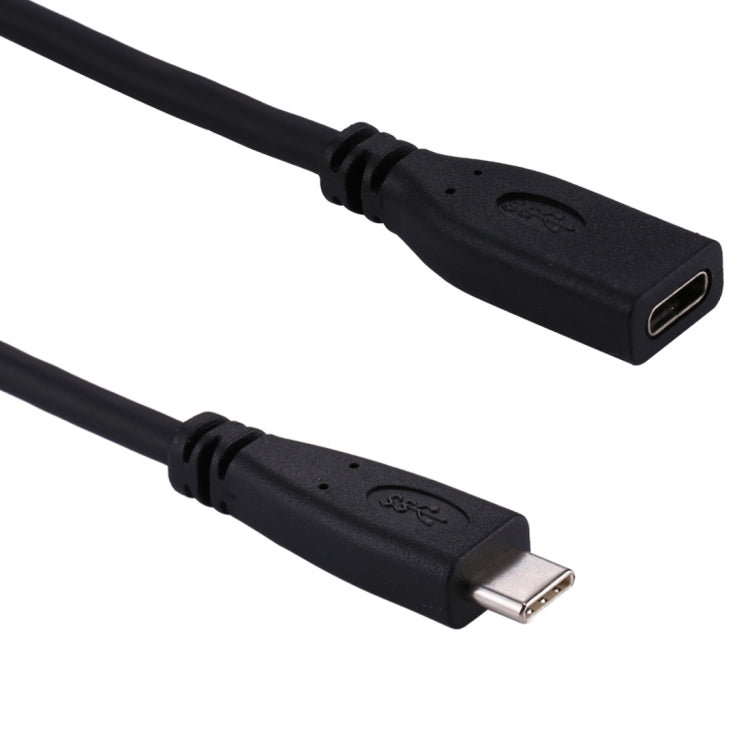 50cm USB-C / Type-C 3.1 Male to USB-C / Type-C Female Connector Adapter Cable(Black) - USB-C & Type-C Cable by PMC Jewellery | Online Shopping South Africa | PMC Jewellery | Buy Now Pay Later Mobicred