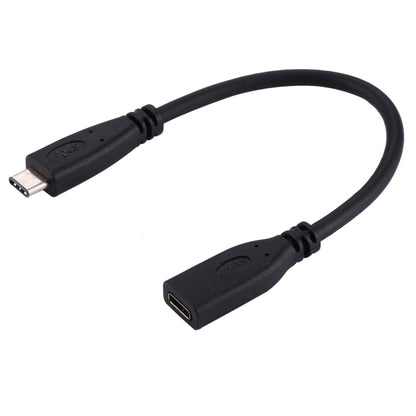 20cm USB-C / Type-C 3.1 Male to USB-C / Type-C Female Connector Adapter Cable(Black) - USB-C & Type-C Cable by PMC Jewellery | Online Shopping South Africa | PMC Jewellery | Buy Now Pay Later Mobicred