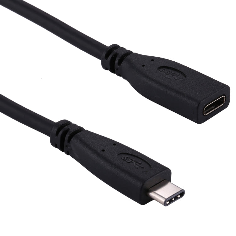 20cm USB-C / Type-C 3.1 Male to USB-C / Type-C Female Connector Adapter Cable(Black) - USB-C & Type-C Cable by PMC Jewellery | Online Shopping South Africa | PMC Jewellery | Buy Now Pay Later Mobicred