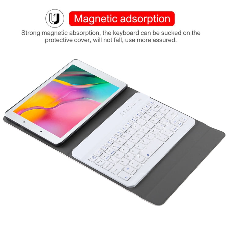 Ultra-thin Detachable Magnetic Bluetooth Keyboard Leather Tablet Case for Galaxy Tab A 8.0 2019 P200 / P205, with Holder(Gold) - Samsung Keyboard by PMC Jewellery | Online Shopping South Africa | PMC Jewellery