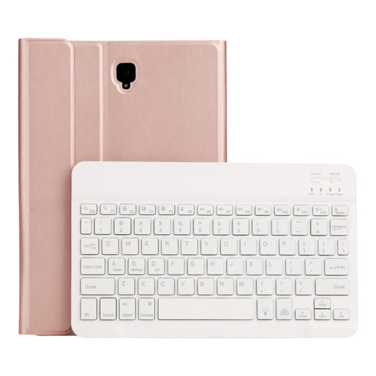 ST830S Bluetooth 3.0 Fine Wool Texture PU Leather ABS Detachable Seven-color Backlight Bluetooth Keyboard Leather Tablet Case for Samsung Galaxy Tab S4 10.5 inch T830 / T835, with Pen Slot & Holder (Rose Gold) - Samsung Keyboard by PMC Jewellery | Online Shopping South Africa | PMC Jewellery