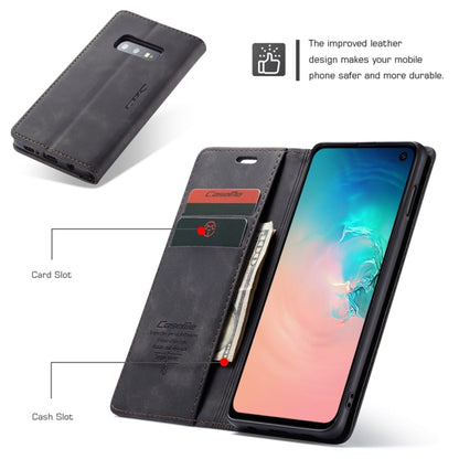 CaseMe-013 Multifunctional Retro Frosted Horizontal Flip Leather Case for Galaxy S10 E, with Card Slot & Holder & Wallet (Black) - Galaxy Phone Cases by CaseMe | Online Shopping South Africa | PMC Jewellery | Buy Now Pay Later Mobicred