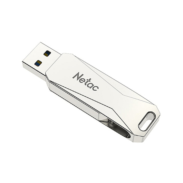 Netac U782C 64GB USB-C / Type-C + USB 3.0 360 Degrees Rotation Zinc Alloy Flash Drive OTG U Disk - USB Flash Drives by Netac | Online Shopping South Africa | PMC Jewellery | Buy Now Pay Later Mobicred