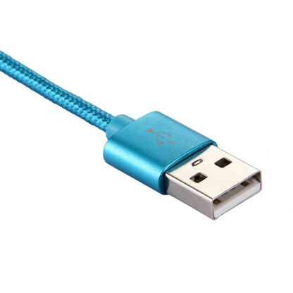 Knit Texture USB to USB-C / Type-C Data Sync Charging Cable, Cable Length: 1m, 3A Total Output, 2A Transfer Data(Blue) - USB-C & Type-C Cable by PMC Jewellery | Online Shopping South Africa | PMC Jewellery | Buy Now Pay Later Mobicred