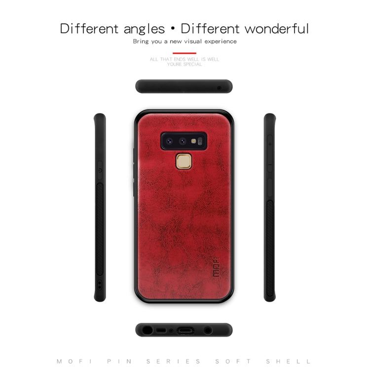 MOFI Shockproof TPU + PC + Leather Pasted Case for Galaxy Note 9(Red) - Galaxy Phone Cases by MOFI | Online Shopping South Africa | PMC Jewellery