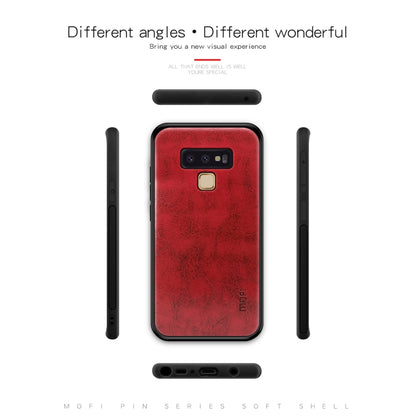 MOFI Shockproof TPU + PC + Leather Pasted Case for Galaxy Note 9(Red) - Galaxy Phone Cases by MOFI | Online Shopping South Africa | PMC Jewellery