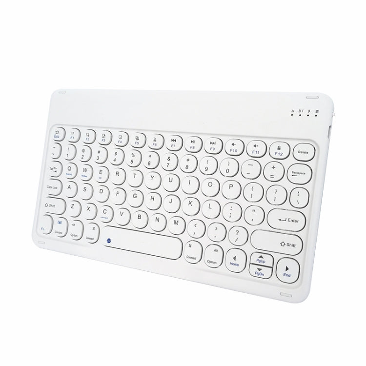 X3S 10 inch Universal Tablet Round Keycap Wireless Bluetooth Keyboard, Backlight Version (White) - Universal Keyboard by PMC Jewellery | Online Shopping South Africa | PMC Jewellery