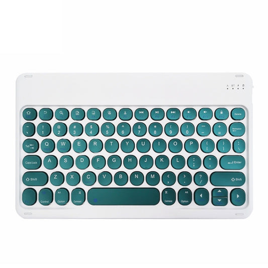 X3 10 inch Universal Tablet Round Keycap Wireless Bluetooth Keyboard (Dark Green) - Universal Keyboard by PMC Jewellery | Online Shopping South Africa | PMC Jewellery