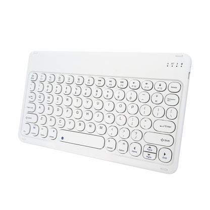 X3 10 inch Universal Tablet Round Keycap Wireless Bluetooth Keyboard (White) - Universal Keyboard by PMC Jewellery | Online Shopping South Africa | PMC Jewellery