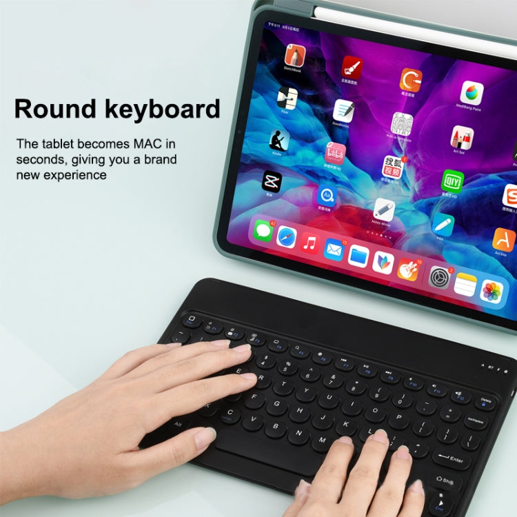 X3 10 inch Universal Tablet Round Keycap Wireless Bluetooth Keyboard (Green) - Universal Keyboard by PMC Jewellery | Online Shopping South Africa | PMC Jewellery