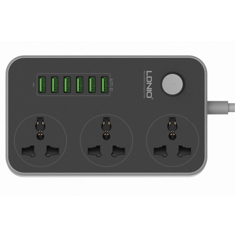 LDNIO SC3604 6 x USB Ports Multi-function Travel Home Office Socket, Cable Length: 2m, EU Plug - Extension Socket by LDNIO | Online Shopping South Africa | PMC Jewellery | Buy Now Pay Later Mobicred