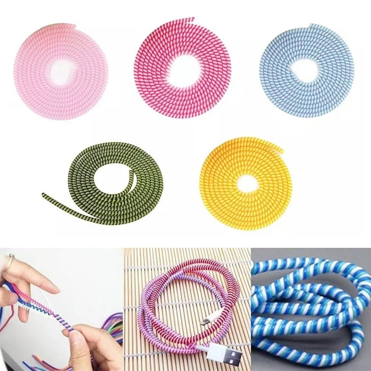 Universal Three-color Data Cable Protection Rope Spring Cable Winder, Length: 1.4m, Random Color Delivery - Cable Organizer by PMC Jewellery | Online Shopping South Africa | PMC Jewellery | Buy Now Pay Later Mobicred