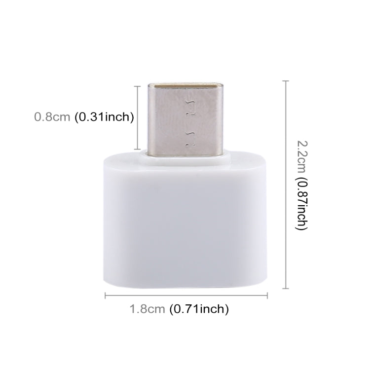 ABS Shell USB 2.0 to USB-C / Type-C Mini OTG Adapter Connector - OTG Adapter by PMC Jewellery | Online Shopping South Africa | PMC Jewellery | Buy Now Pay Later Mobicred