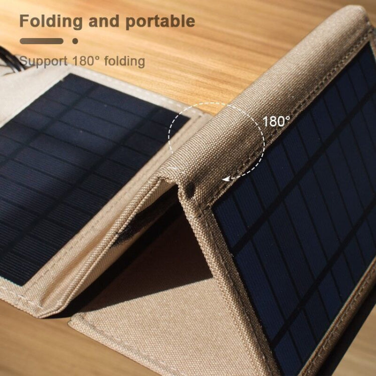 10W Monocrystalline Silicon Foldable Solar Panel Outdoor Charger with 5V Dual USB Ports (Camouflage) - Charger by PMC Jewellery | Online Shopping South Africa | PMC Jewellery | Buy Now Pay Later Mobicred