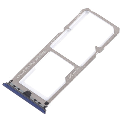 For OPPO A79 2 x SIM Card Tray + Micro SD Card Tray (Blue) - Card Socket by PMC Jewellery | Online Shopping South Africa | PMC Jewellery