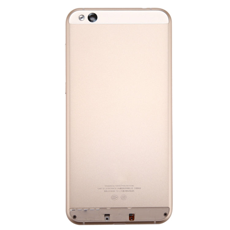 For Xiaomi Mi 5c Battery Back Cover(Gold) - Back Cover by PMC Jewellery | Online Shopping South Africa | PMC Jewellery | Buy Now Pay Later Mobicred