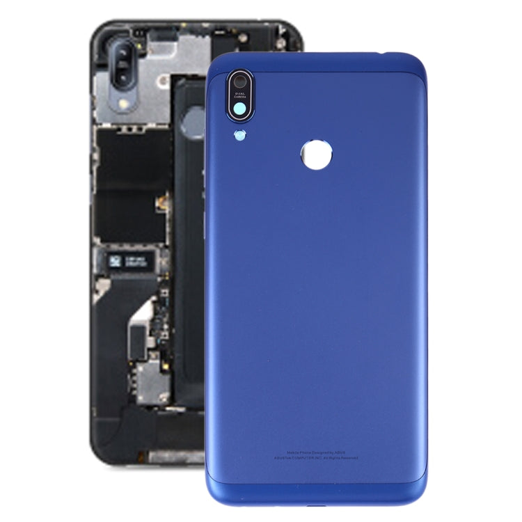 Battery Back Cover with Camera Lens for Asus Zenfone Max M2 ZB633KL ZB632KL(Blue) - Back Cover by PMC Jewellery | Online Shopping South Africa | PMC Jewellery | Buy Now Pay Later Mobicred