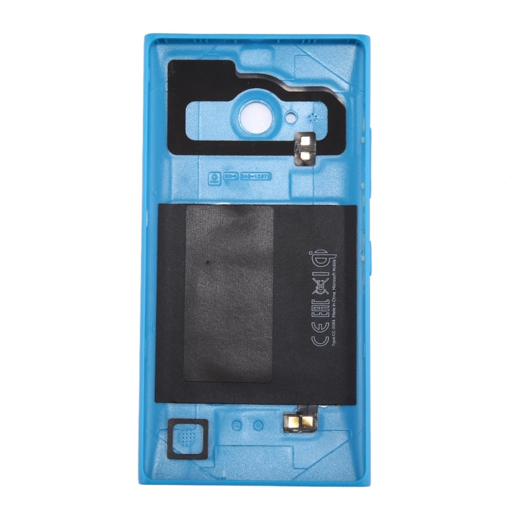 for Nokia Lumia 735 Solid Color NFC Battery Back Cover(Blue) - Back Cover by PMC Jewellery | Online Shopping South Africa | PMC Jewellery | Buy Now Pay Later Mobicred