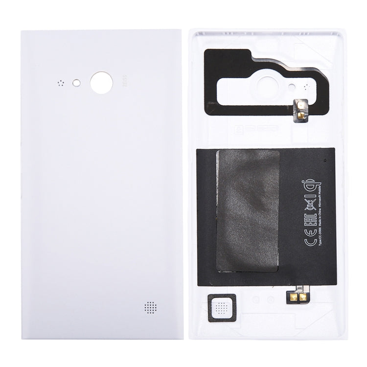 Solid Color NFC Battery Back Cover for Nokia Lumia 735 (White) - Back Cover by PMC Jewellery | Online Shopping South Africa | PMC Jewellery | Buy Now Pay Later Mobicred